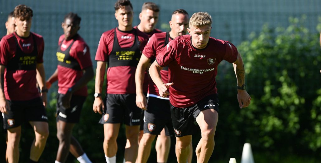 lovato, salernitana allenamento